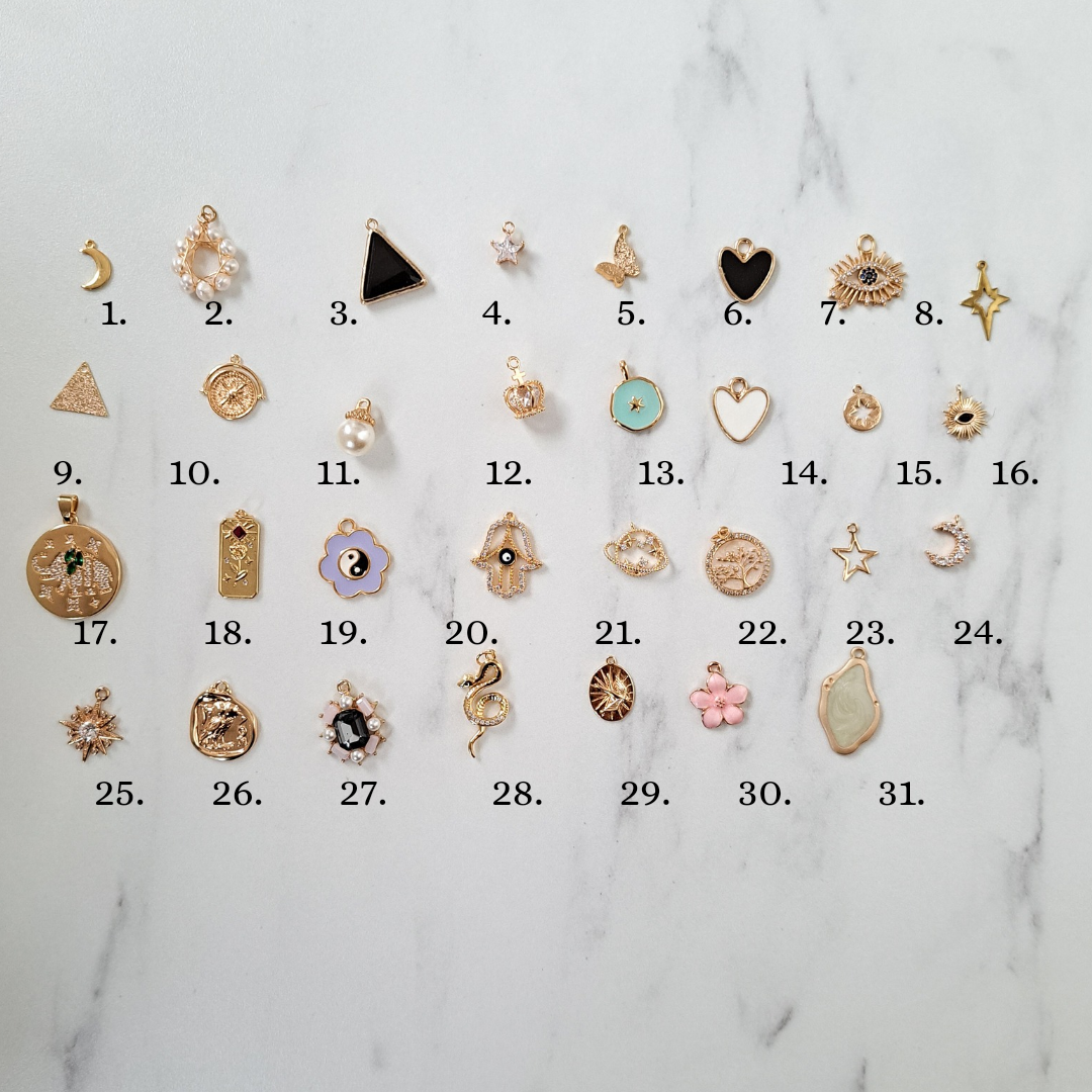 Build Your Own Custom Charm Necklace Bracelet