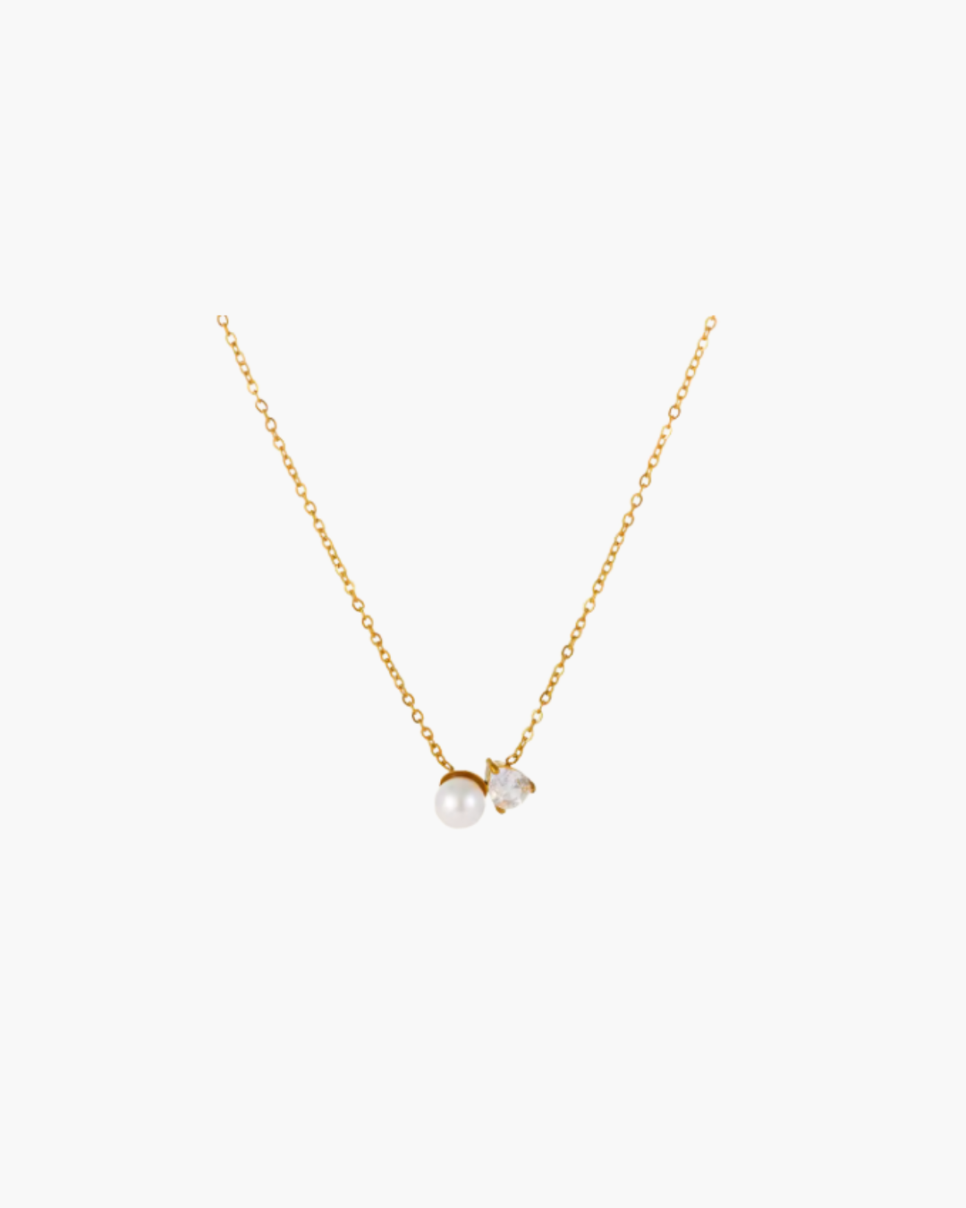 Pearl Meets Diamond Necklace