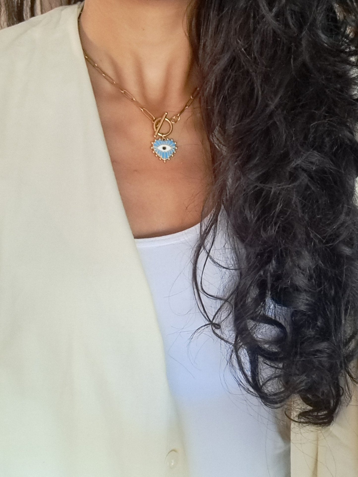 Evil Eye Toggle Chain