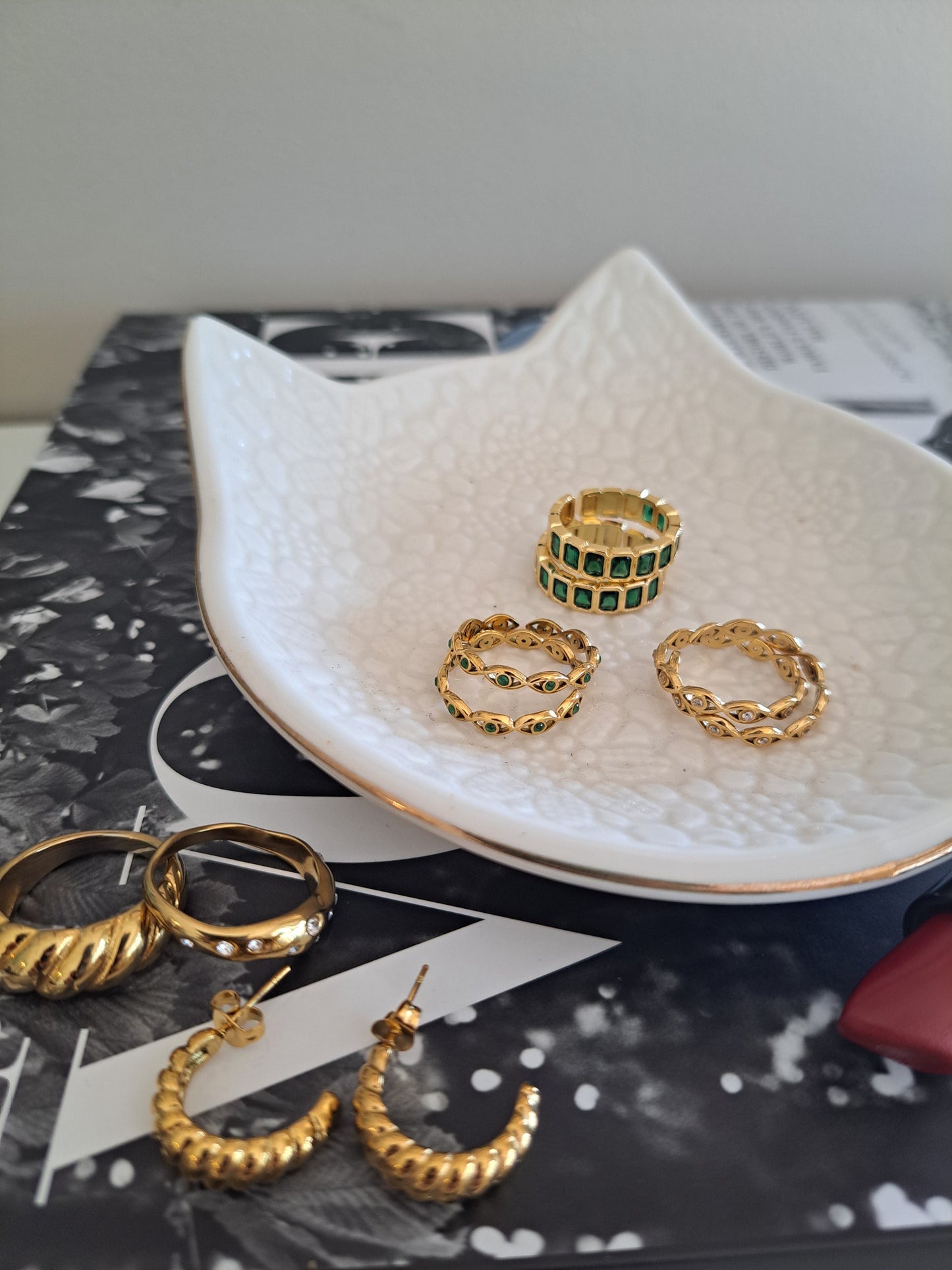 Dainty Evil Eye Rings