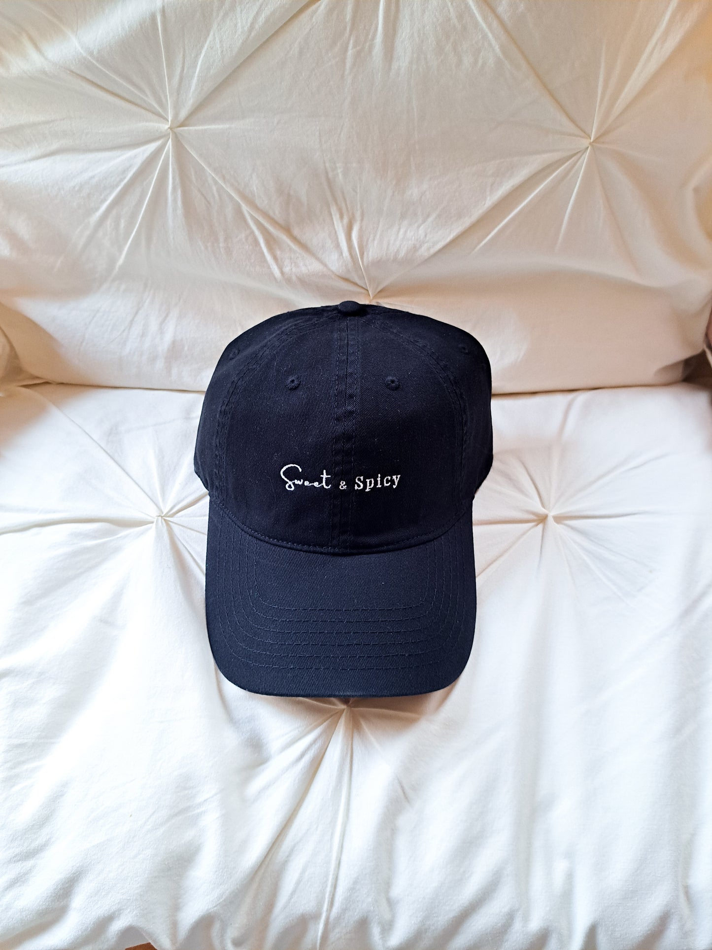 Black and white logo hat