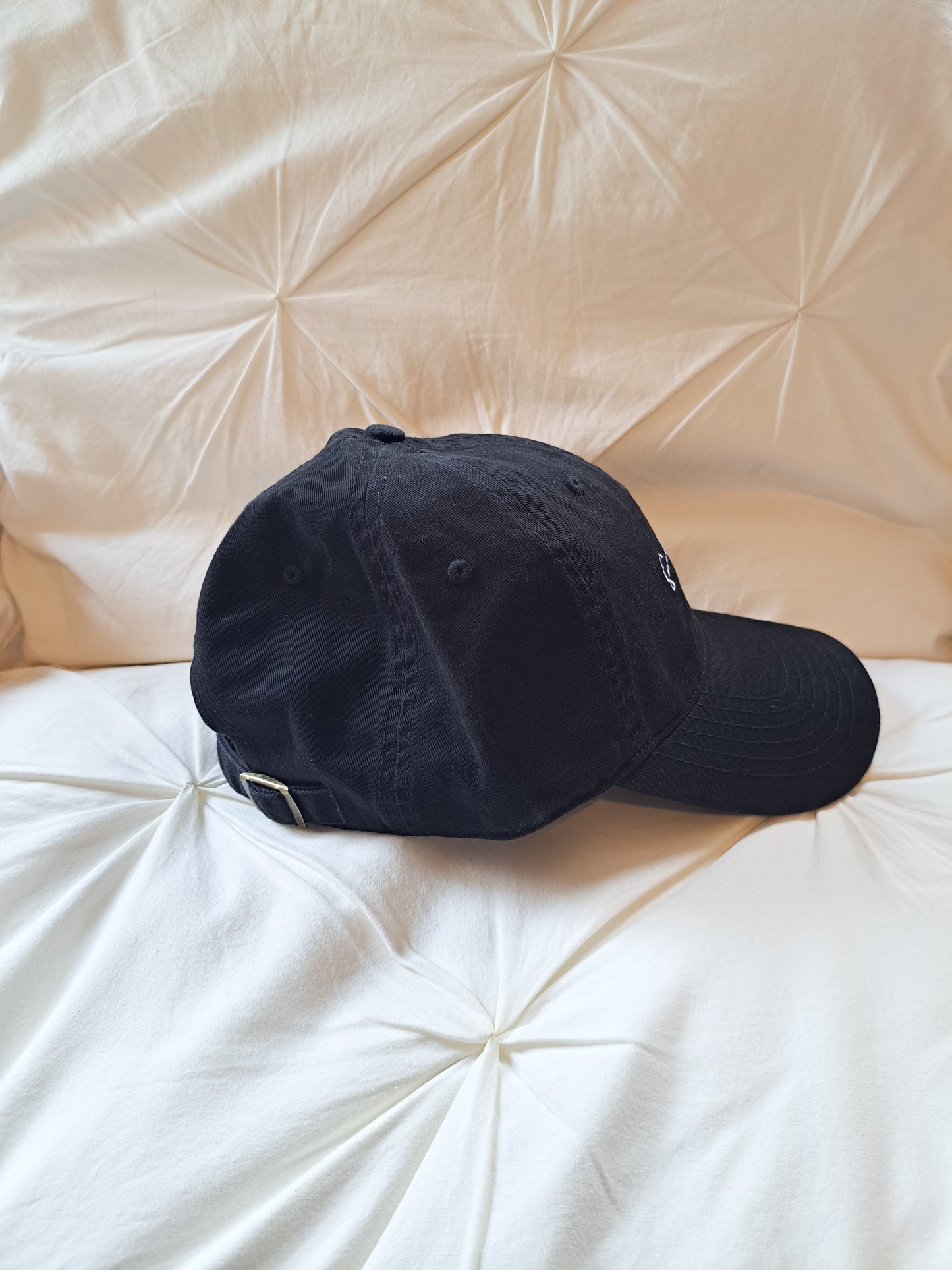 Black and white logo hat