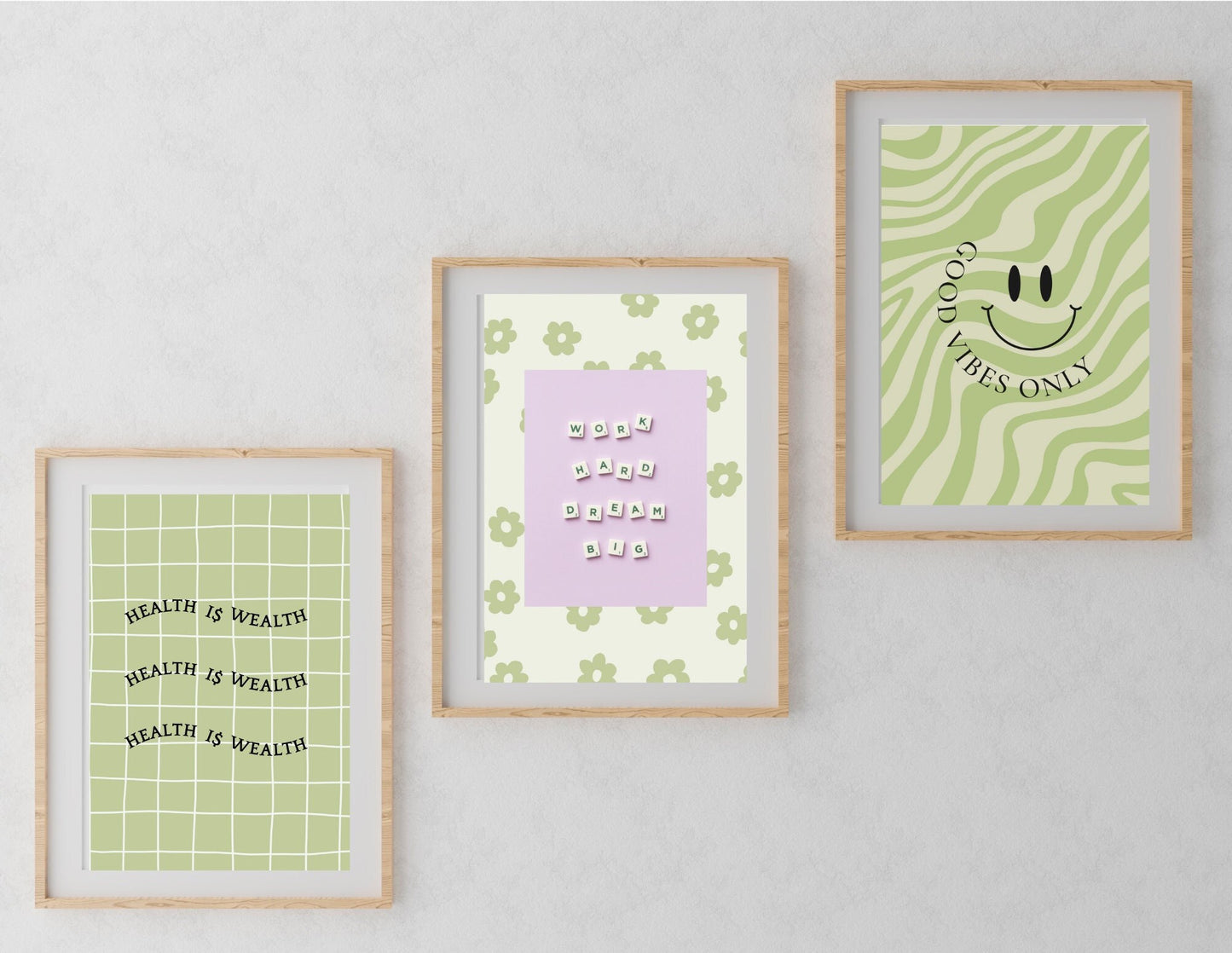 Good Vibes Only - Trendy Retro Wall Art, Aesthetic Print, Wall Art, Digital