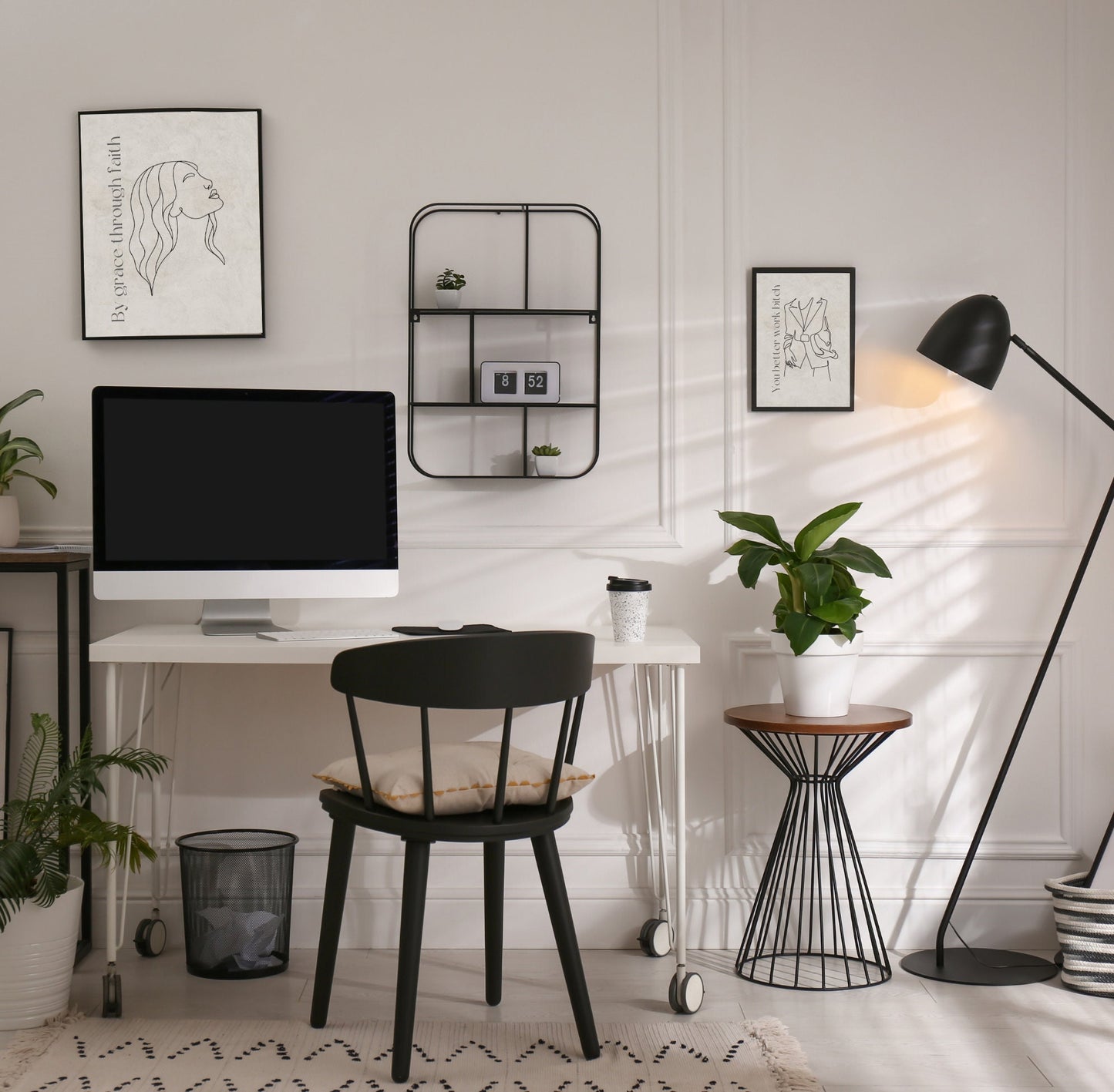 You better work - Digital print, Printable Wall Art, Wall Art Print, Poster, Neutral Simple Print, Beige Print