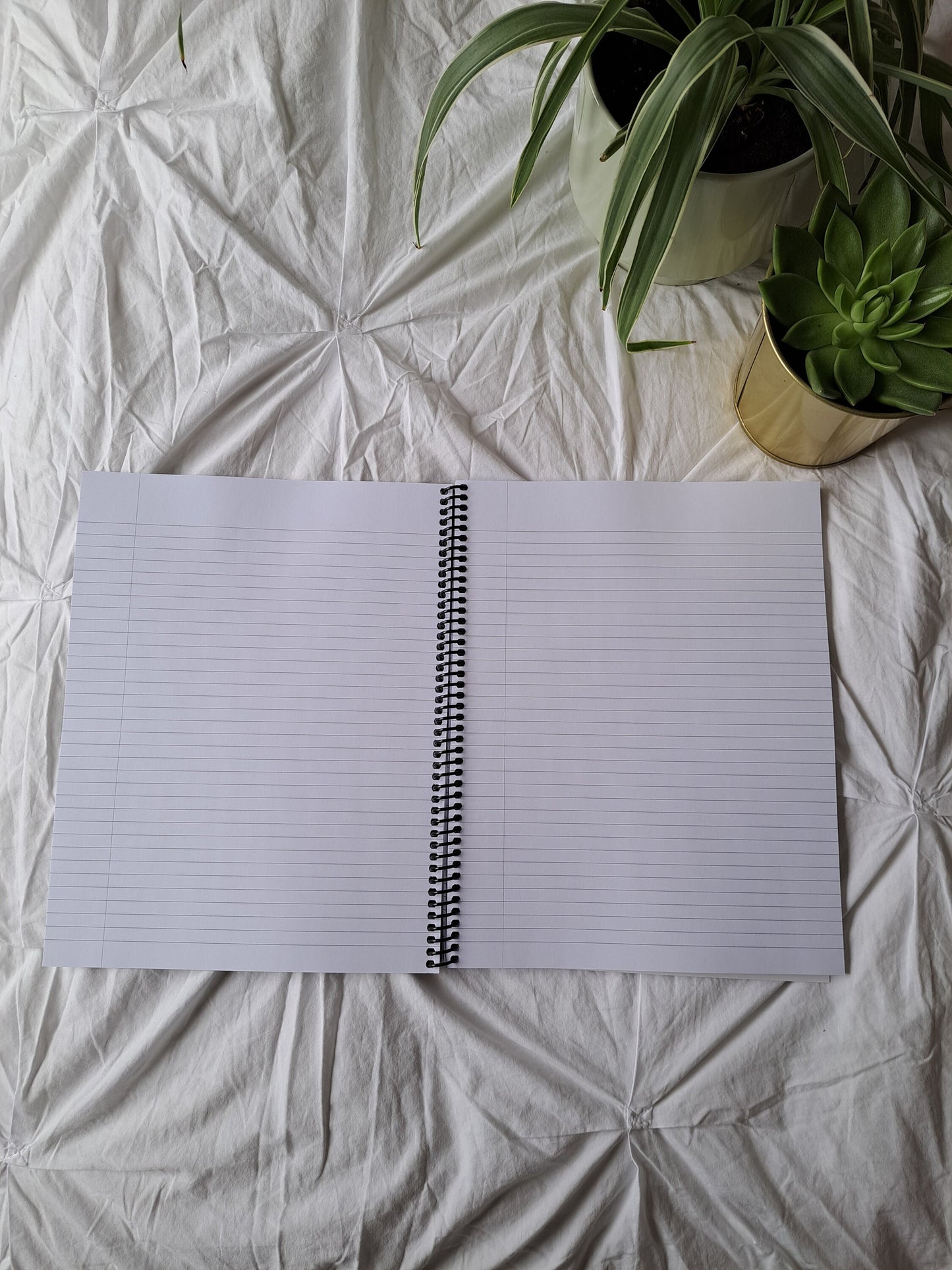 Black and White Floral Print Notebook