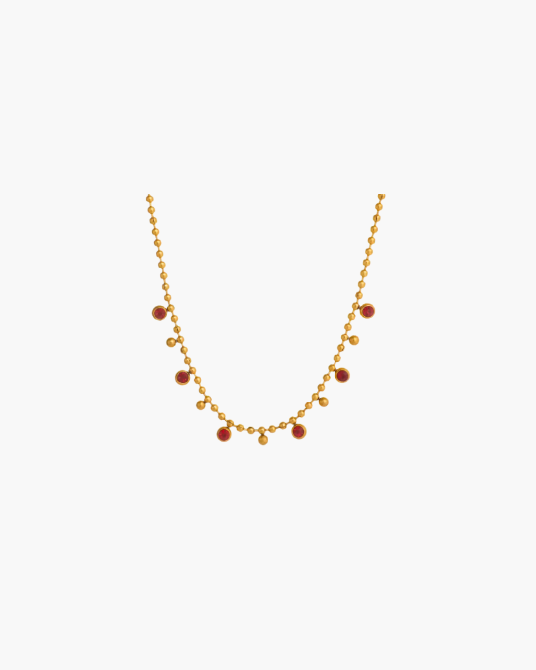 Desi Necklace in Ruby Red