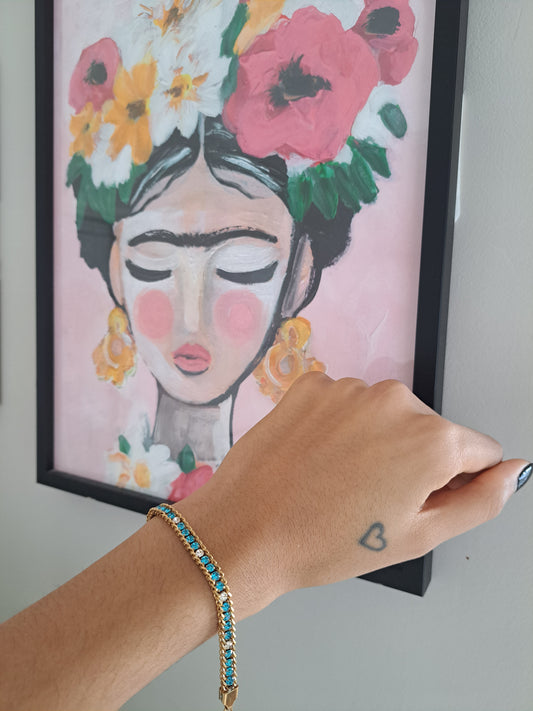 The Diamond Tennis Bracelet Turquoise