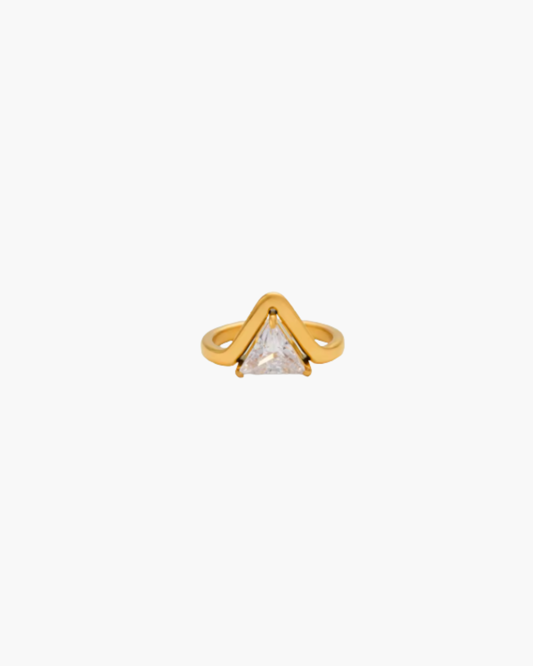 Traingle Diamond Ring