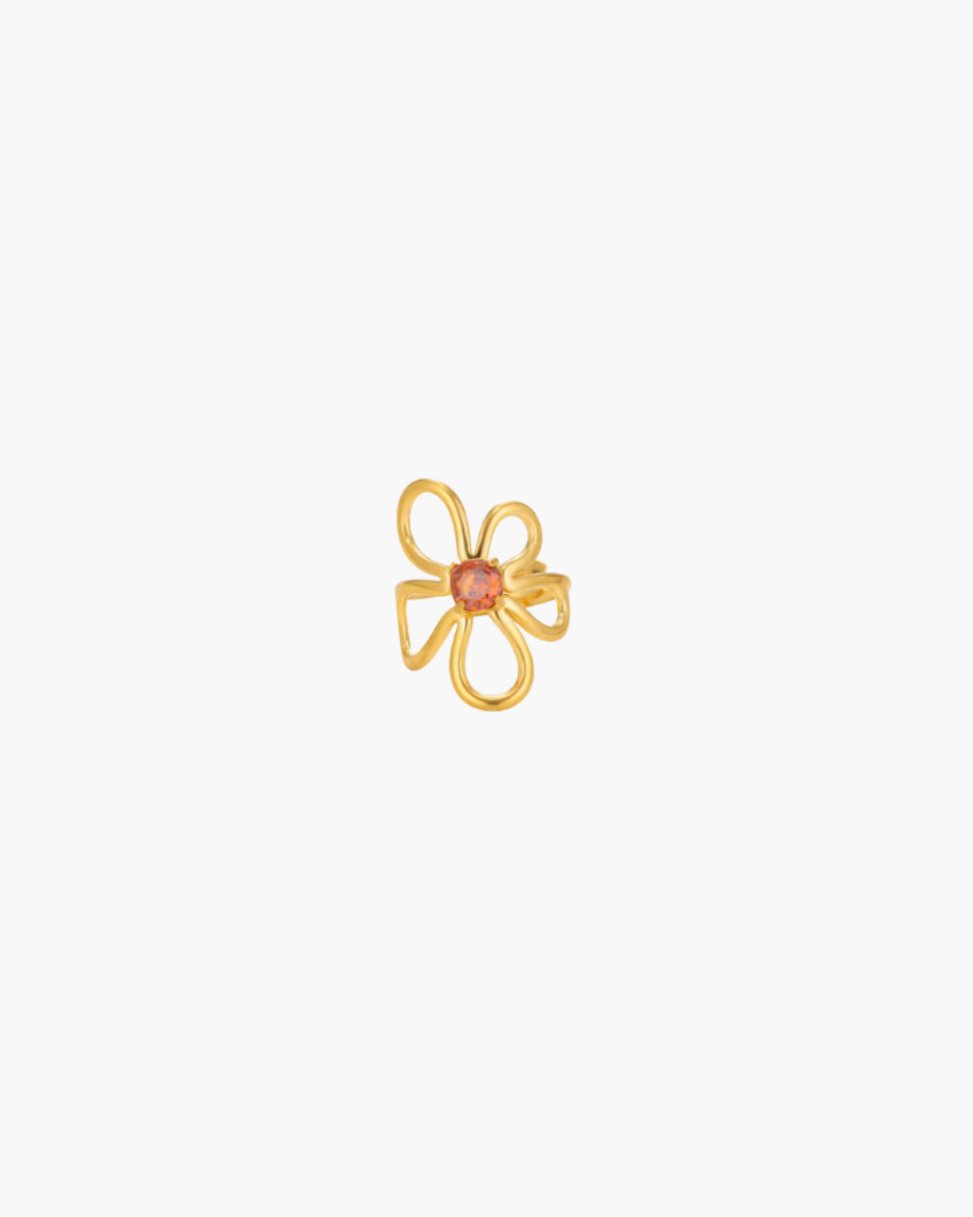 Ruby Floral Diamond Ring