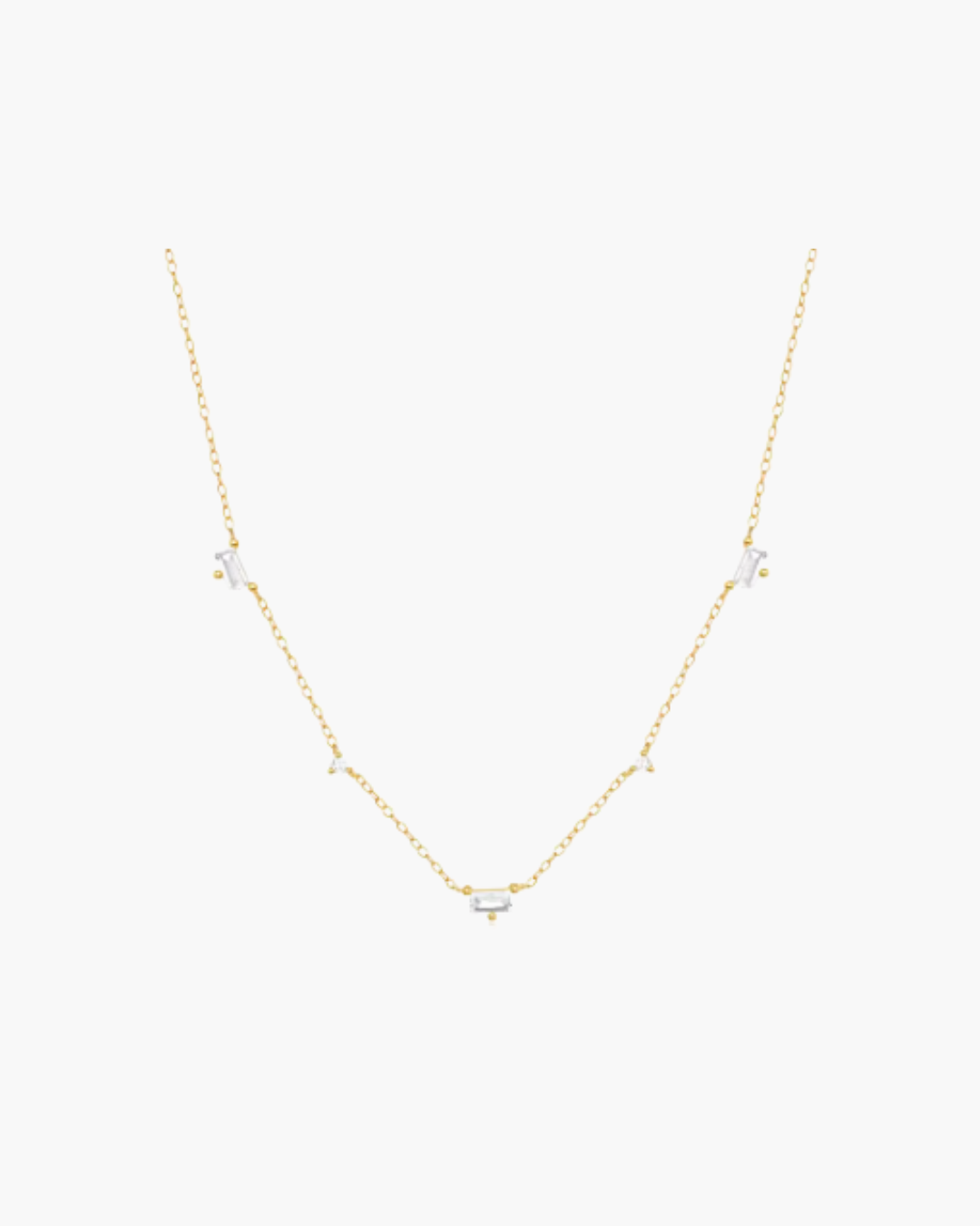 diamond geometrical necklace