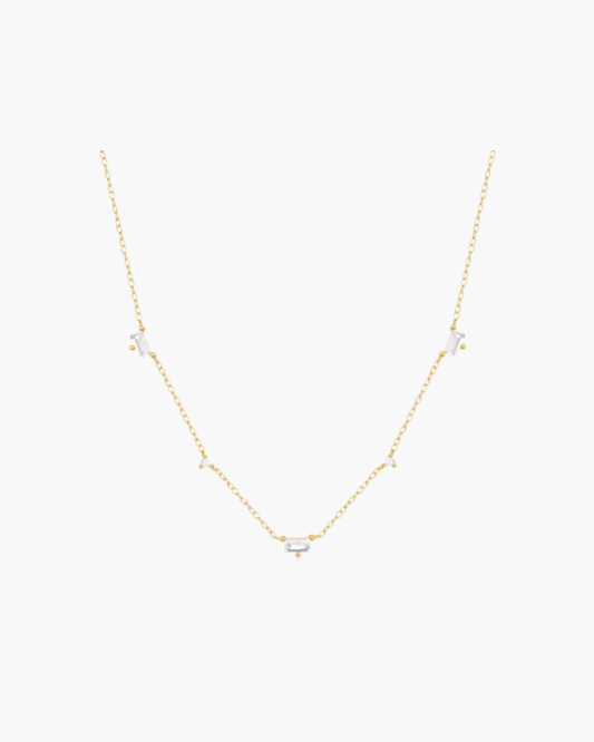 diamond geometrical necklace