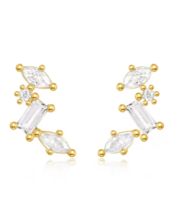 Stud down earrings