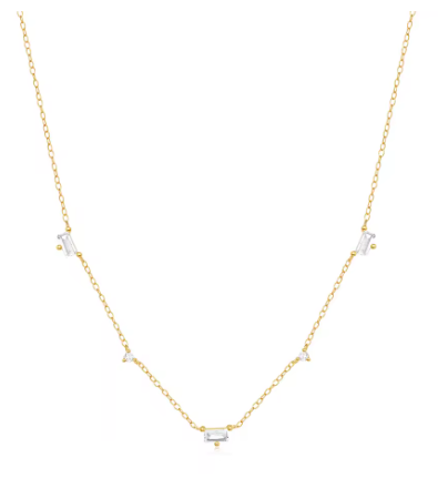 diamond geometrical necklace