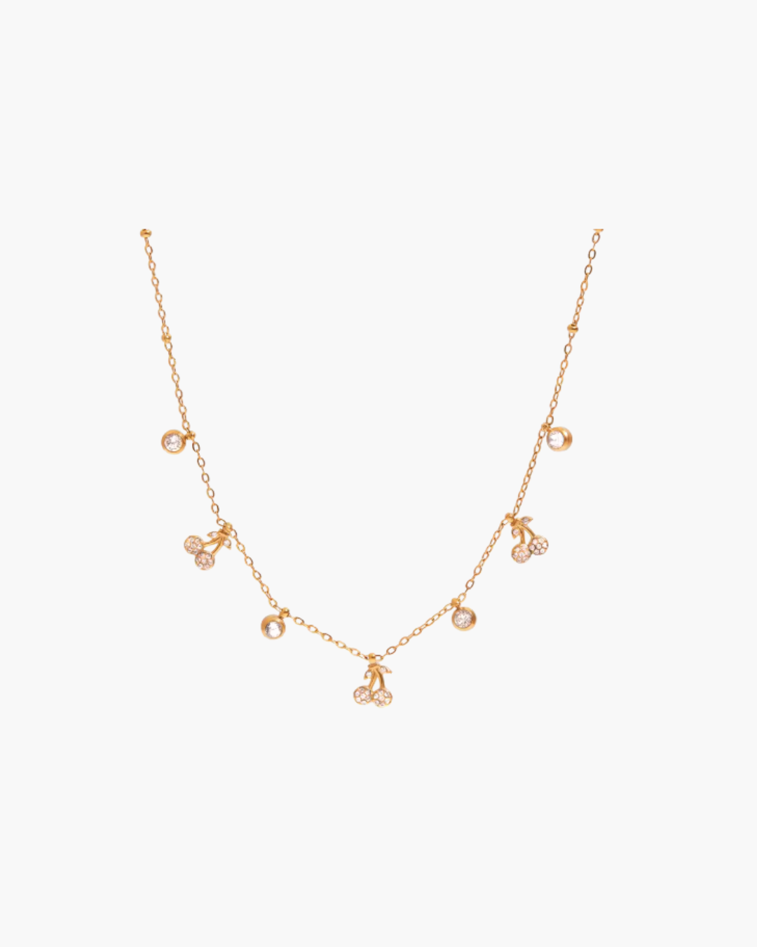 Diamond Cherry Necklace