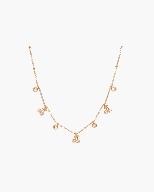 Diamond Cherry Necklace