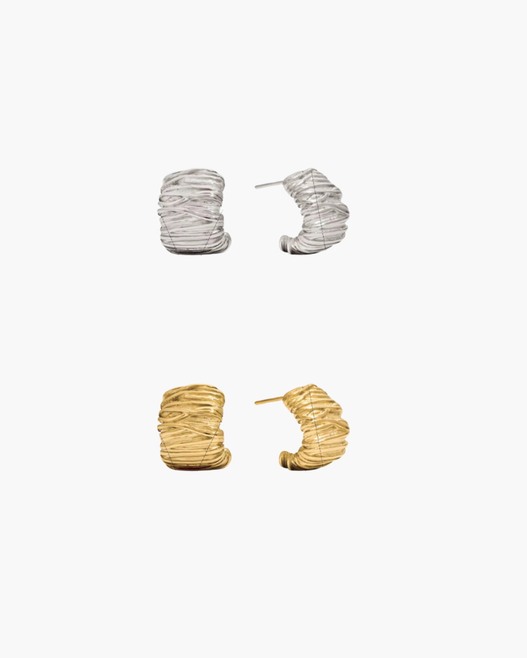 Textured Everyday Hoop Earrings