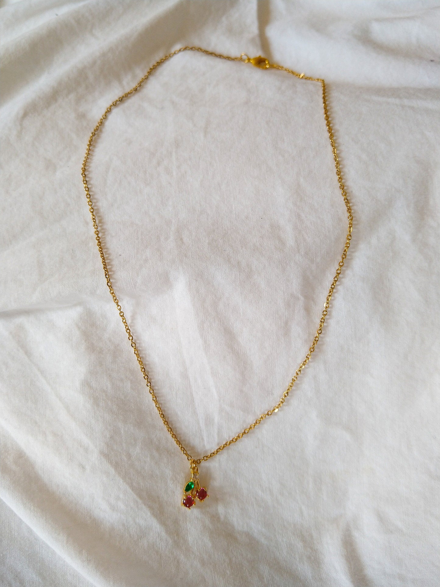 Cherry or Pineapple pendant necklace