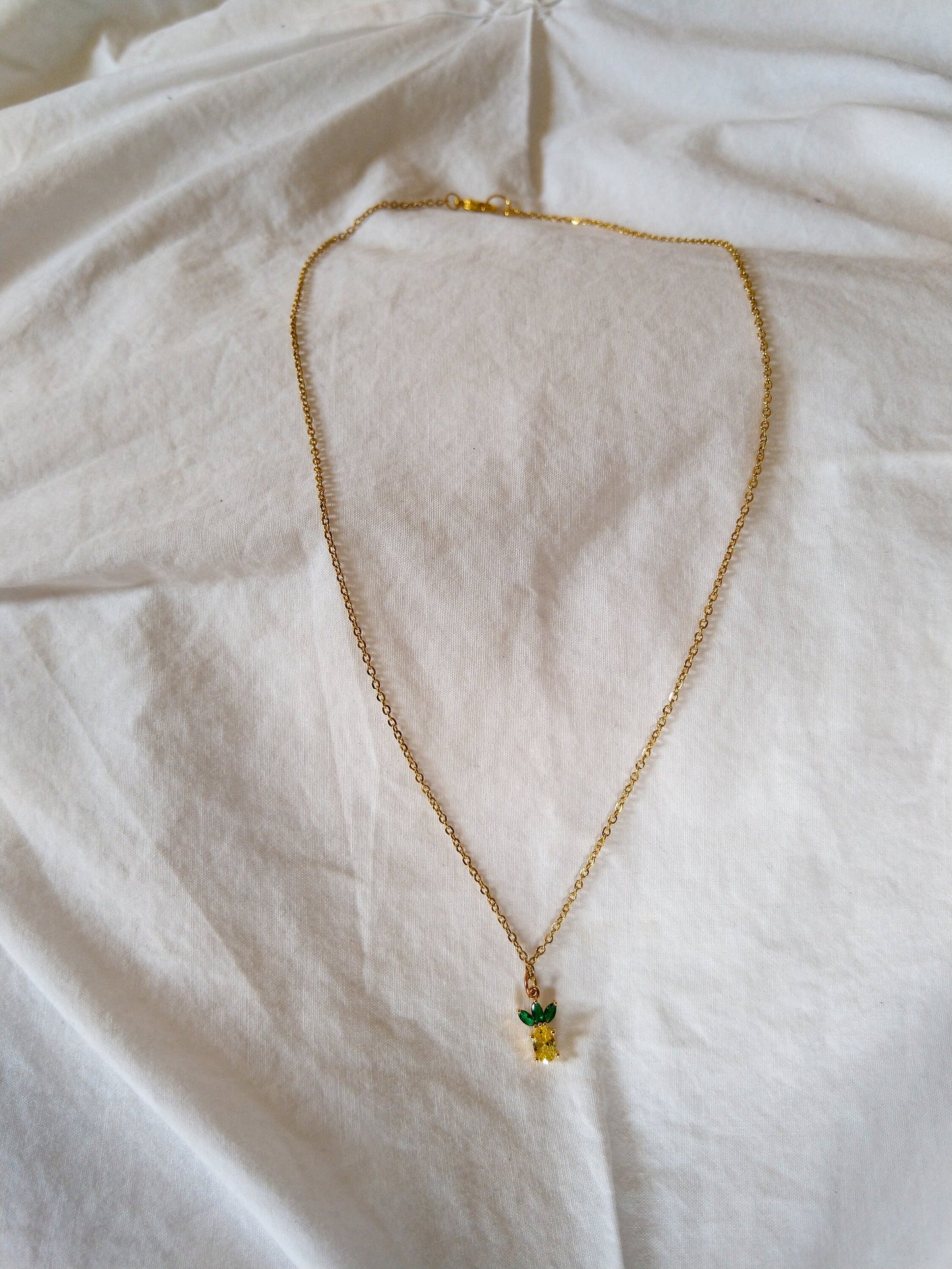 Cherry or Pineapple pendant necklace