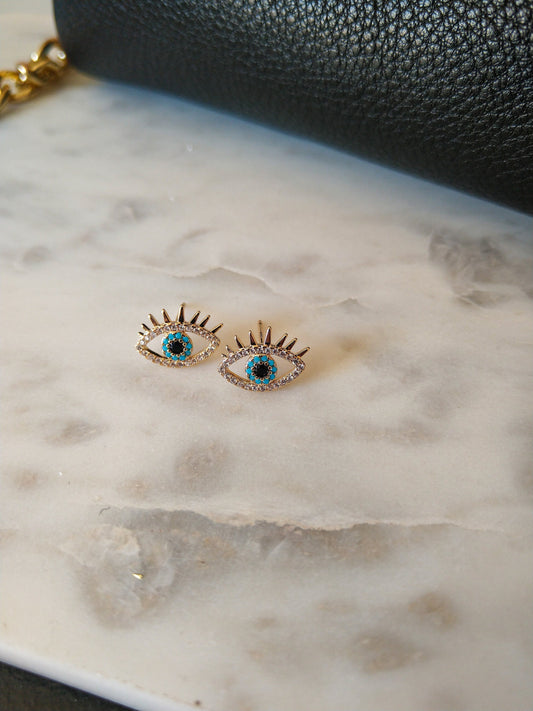 Evil eye studs